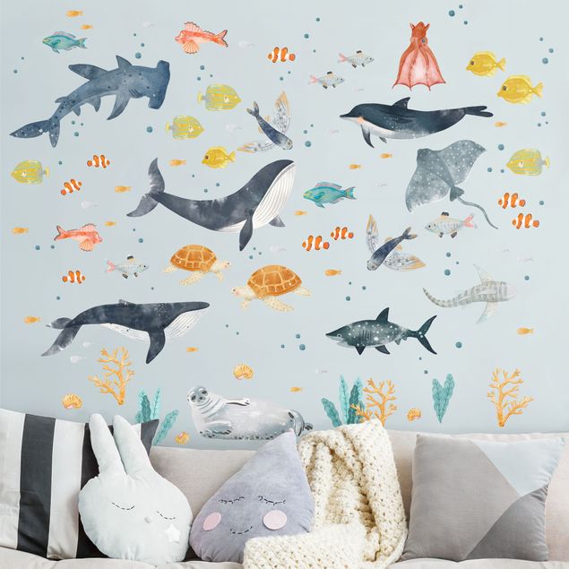 Vinilos animales Underwater world with fishes