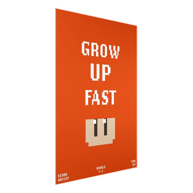 Cuadros rojos Video Game Grow Up Fast In Red