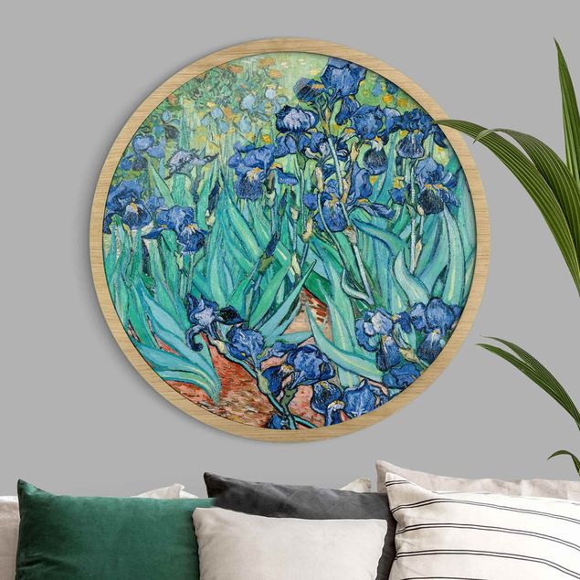 Pósters enmarcados de cuadros famosos Vincent Van Gogh - Iris