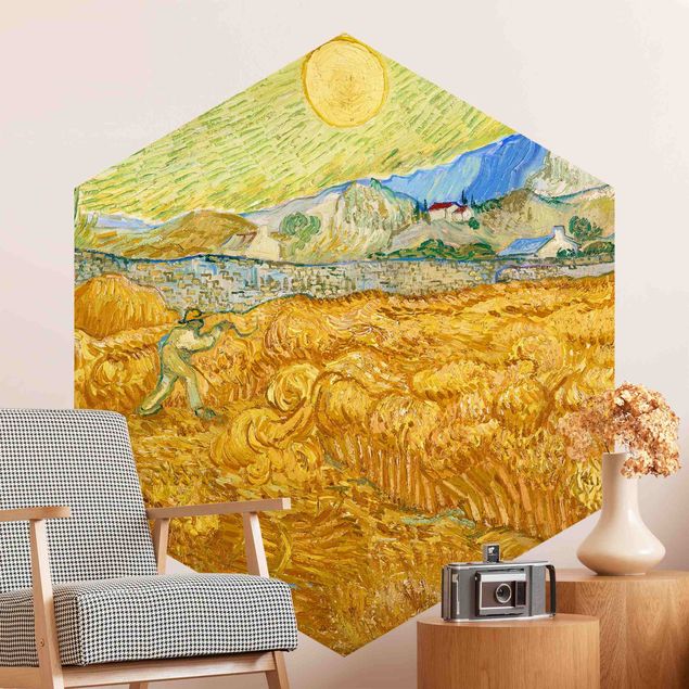 Cuadros Impresionismo Vincent Van Gogh - Wheatfield With Reaper