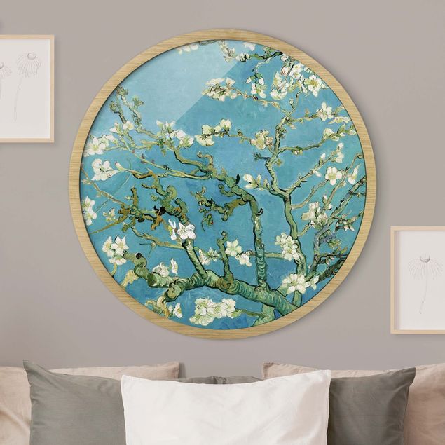 Pósters enmarcados de cuadros famosos Vincent Van Gogh - Almond Blossom