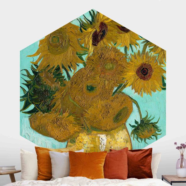 Decoración de cocinas Vincent Van Gogh - Vase With Sunflowers