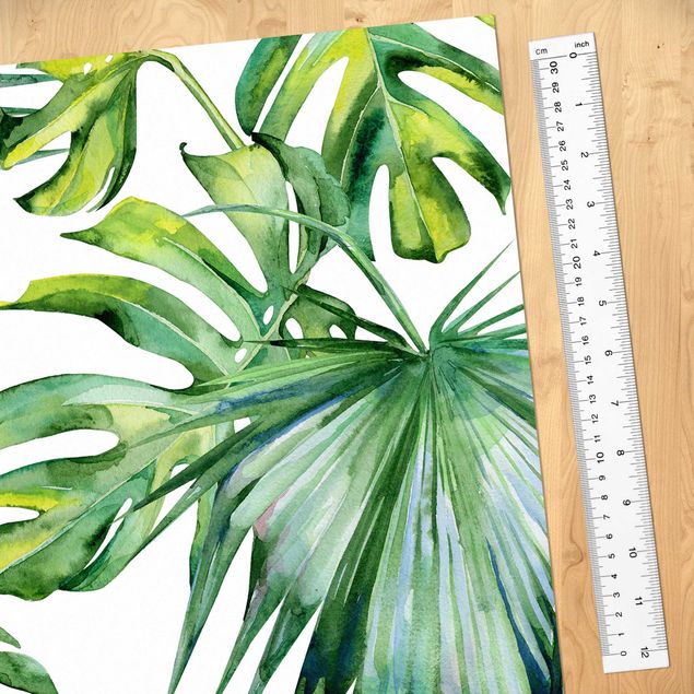 Papel pintado moderno Jungle Leaves