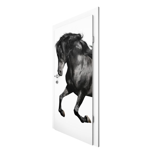 Papel pintado para puertas dormitorio infantil Arabian Stallion