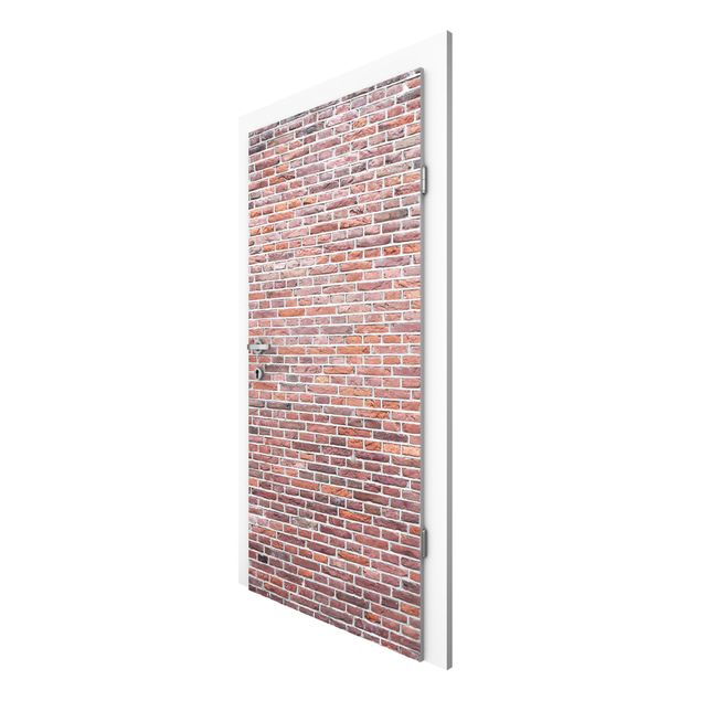 Papel pared 3d Brick Wall Red