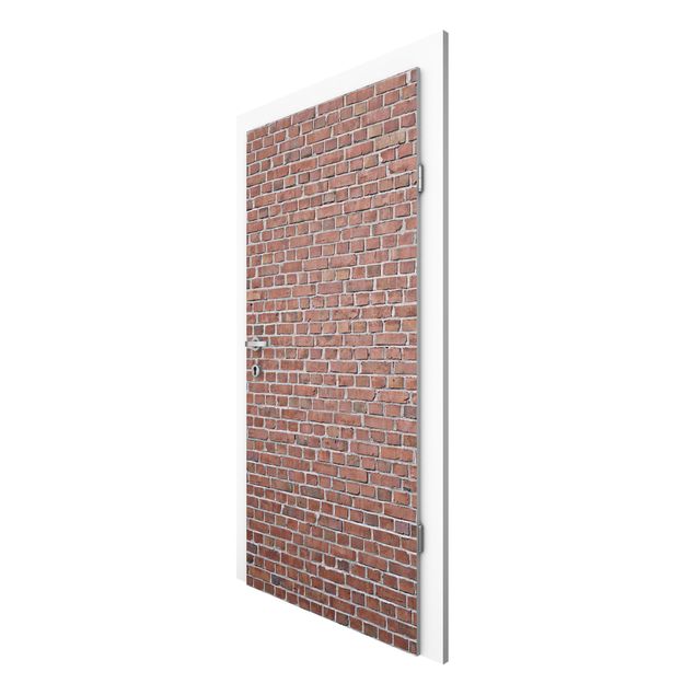 Papel 3d para pared Brick Wall Wallpaper Red