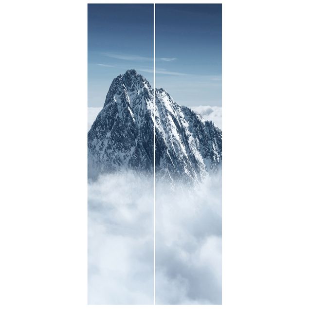 Papel pintado para puertas paisajes The Alps Above The Clouds