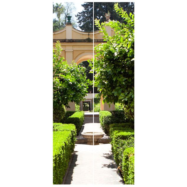 Papel pintado paisajes naturales Garden Path In The Alhambra
