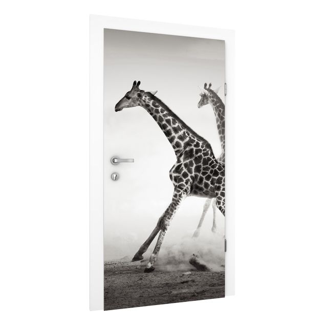 Papel pintado jirafas Giraffe Hunt