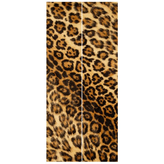 Papel pintado para puertas animales Jaguar Skin