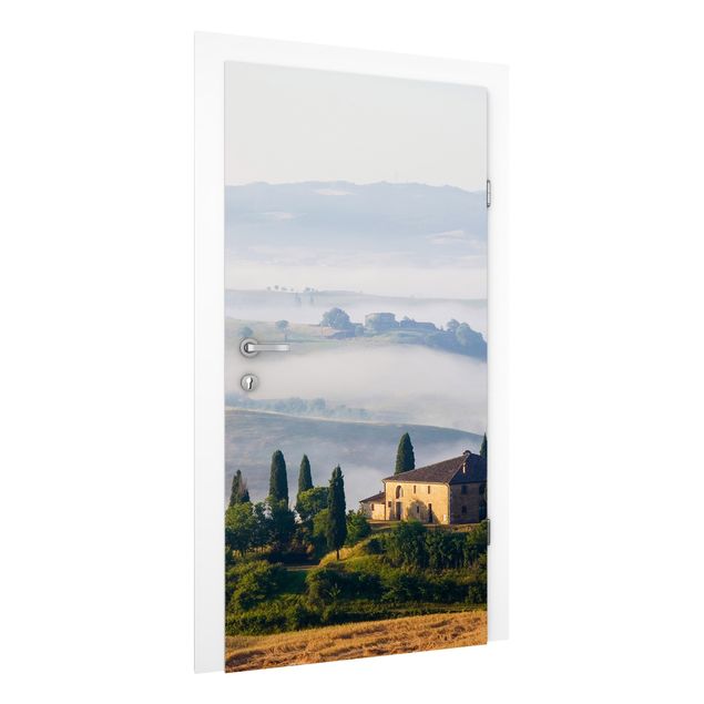 Papel pintado para puertas paisajes Country Estate In The Tuscany