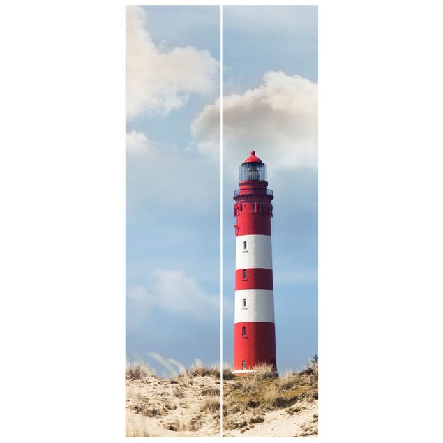 Papel pintado costas Lighthouse Between Dunes