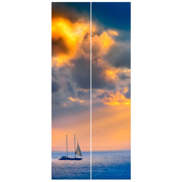 Papel pintado puesta de sol Sailing The Horizon