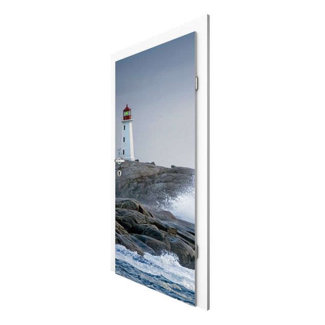 Papel pintado para puertas paisajes Lighthouse