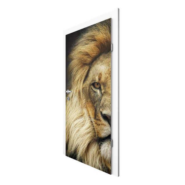 Papel pintado para puertas animales Wisdom Of Lion