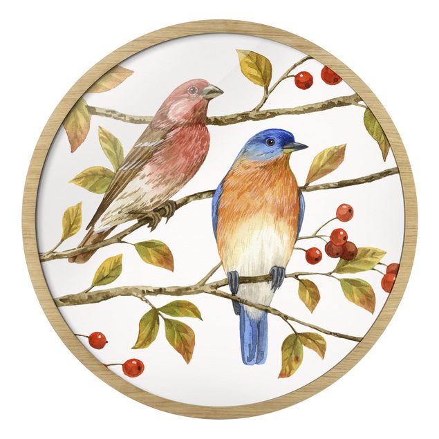Cuadros decorativos Birds And Berries - Bluebird