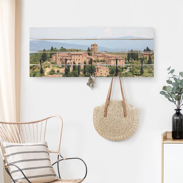 Percheros de pared de arquitectura y skyline Charming Tuscany