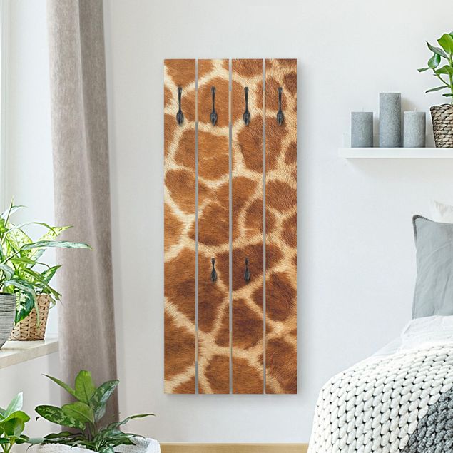 Percheros de pared de patrones Giraffe Fur