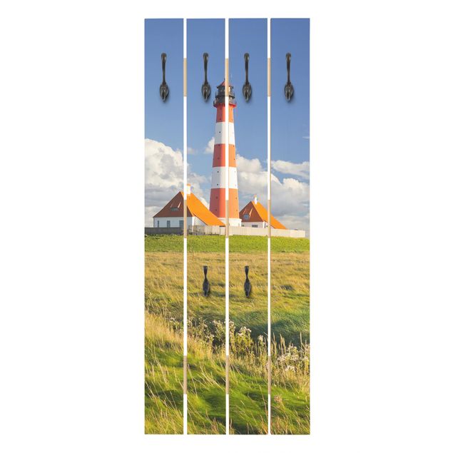 Perchero verde Lighthouse In Schleswig-Holstein