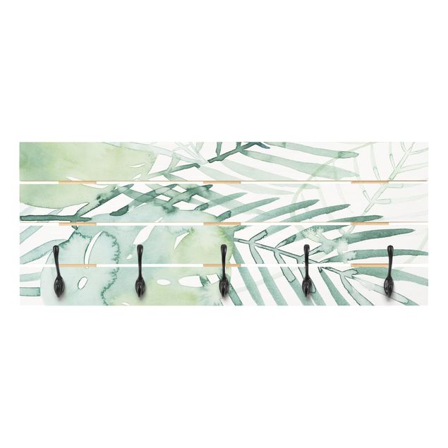 Perchero verde Palm Fronds In Watercolour I