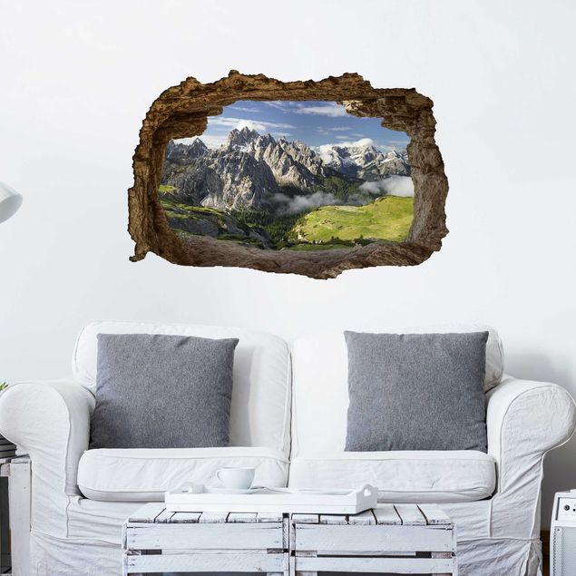 Vinilo 3d pared Italian Alps