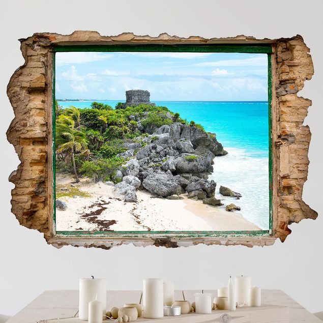 Vinilos de pared islas Caribbean Coast Tulum Ruins
