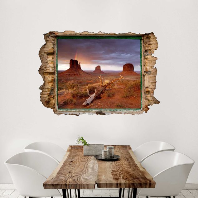 Vinil para pared 3d Monument Valley At Sunset