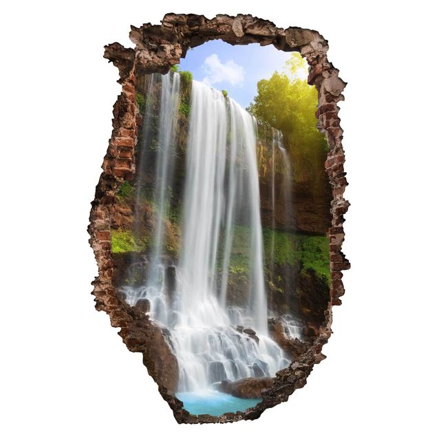 Vinilo 3d pared Waterfalls