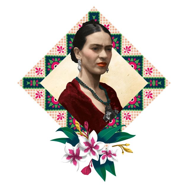 Cuadros Frida Kahlo Frida Kahlo - Flowers And Geometry