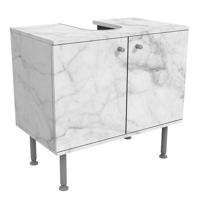 Mueble lavabo gris Bianco Carrara
