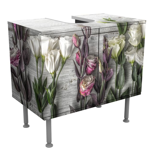 Mueble lavabo gris Tulip-Rose Shabby Wood Look