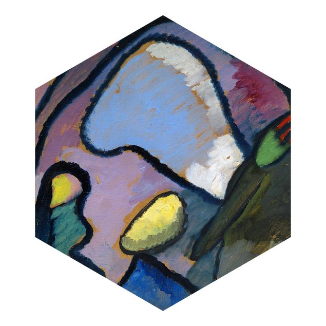 Papel pintado hexagonal Wassily Kandinsky - Improvisation