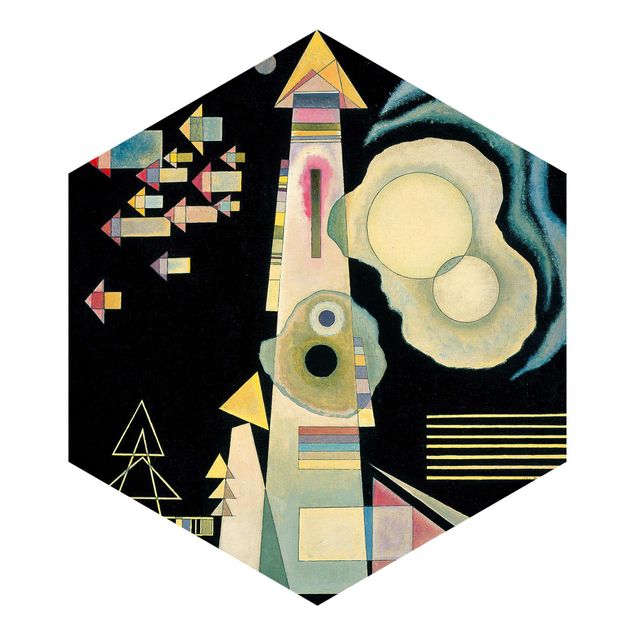Papel pintado hexagonal Wassily Kandinsky - Arrows