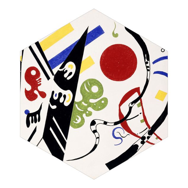Papel pintado hexagonal Wassily Kandinsky - Reciproque