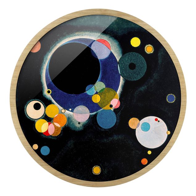 Cuadros redondos modernos Wassily Kandinsky - Sketch Circles