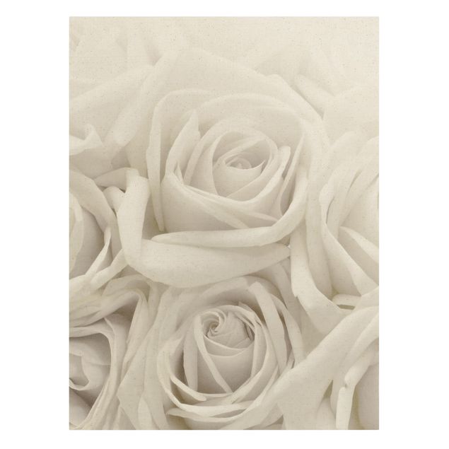 Cuadros de flores modernos White Roses