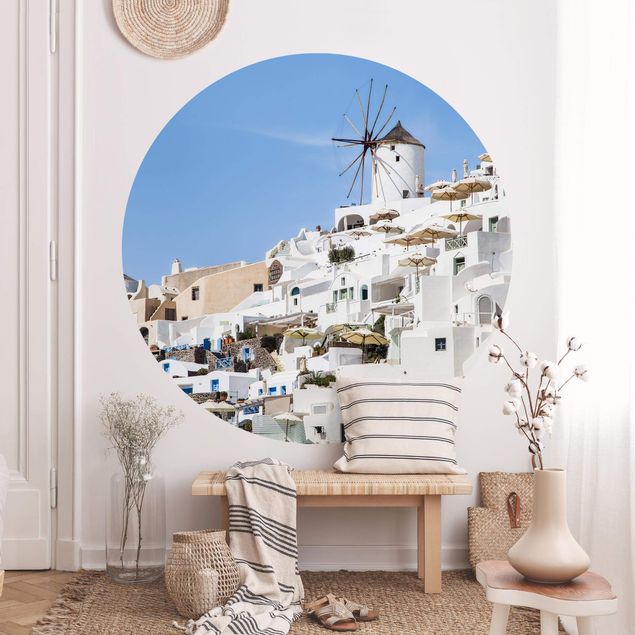 Papeles pintados modernos White Greece