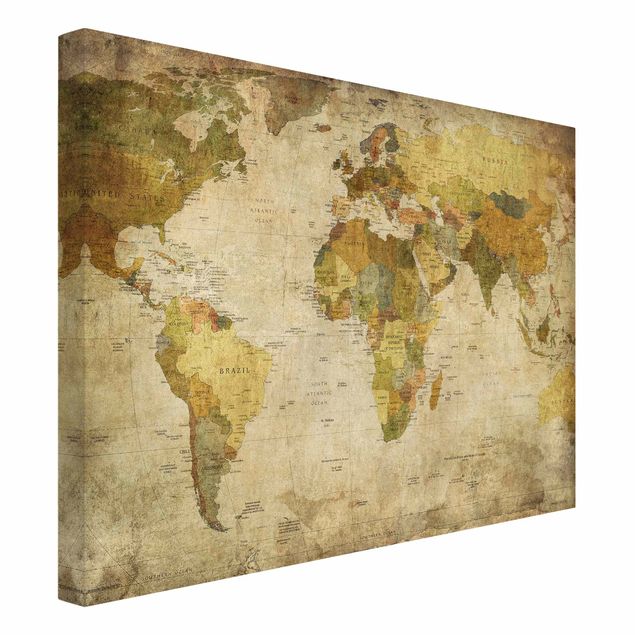 Cuadros en lienzo World Map