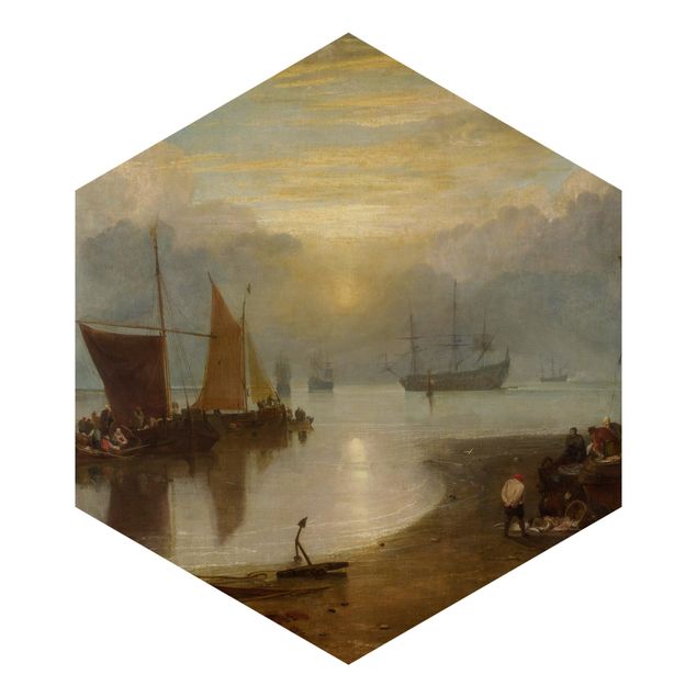 Papel pintado hexagonal William Turner - Sunrise