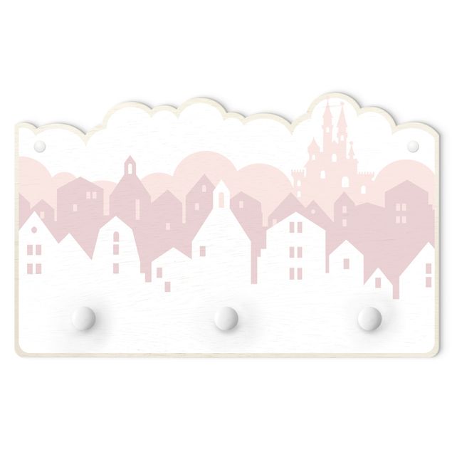 Percha pared Cloud Castle In Pink