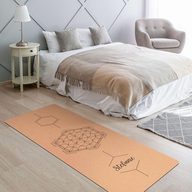 Alfombras espirituales Customised Name Flower Of Life