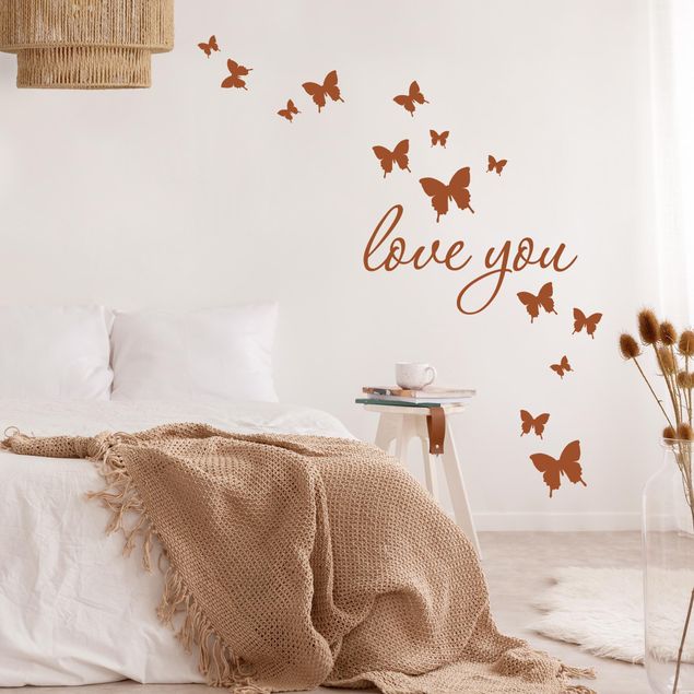 Decoración infantil pared Customised text butterfly decor
