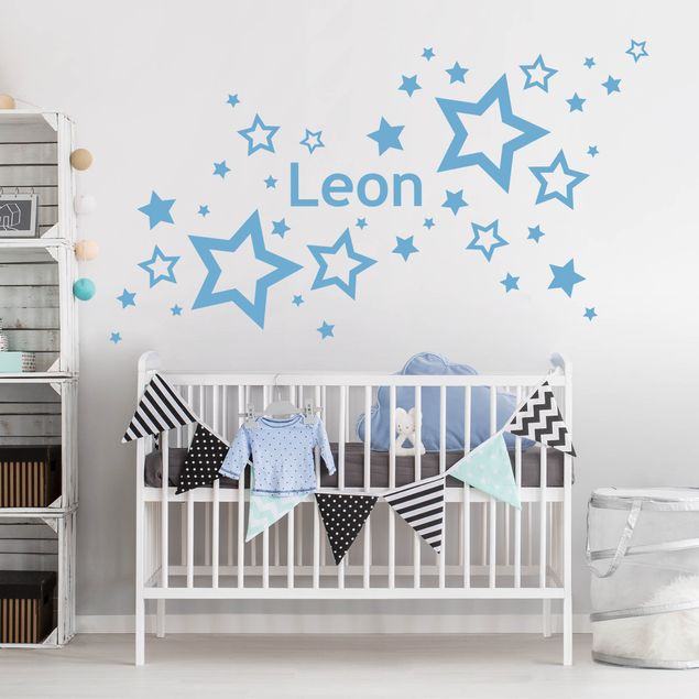 Decoración infantil pared Stars With Customised Name