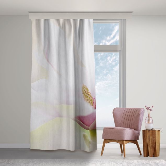 modernas cortinas salon Delicate Magnolia Flowers