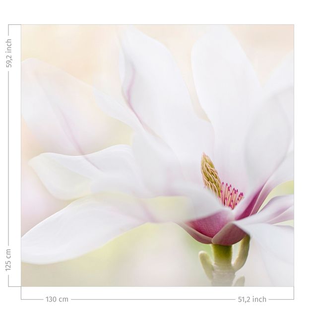 cortina a medida Delicate Magnolia Flowers
