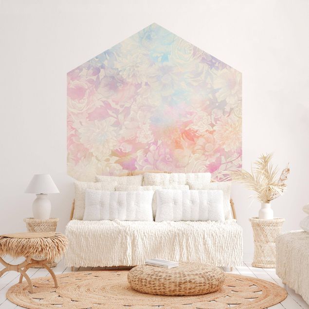Papel pintado floral Delicate Blossom Dream In Pastel