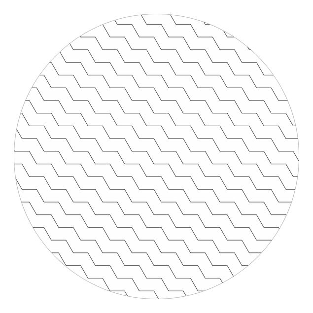 Papel pintado rústico Zig Zag Pattern Geometry